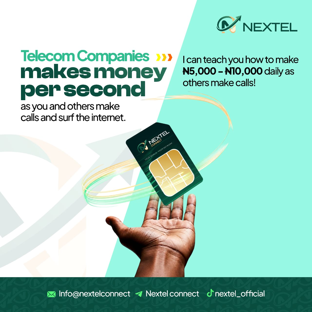 Telecom makes money per second